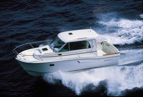 Motorboot des Gleitertypus