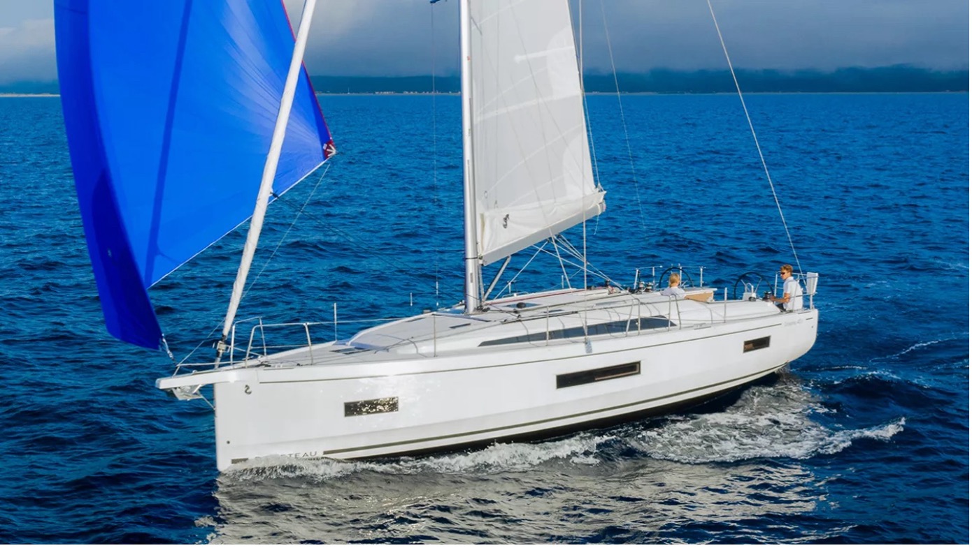 Foto der Bénéteau Oceanis 40.1 in Fahrt unter Segeln