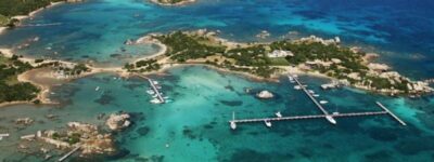 Luftaufnahme Marina dell Isola Segeltörn Sardinien