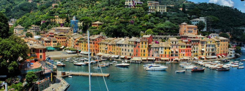 Der pittoreske Hafen von Portofino