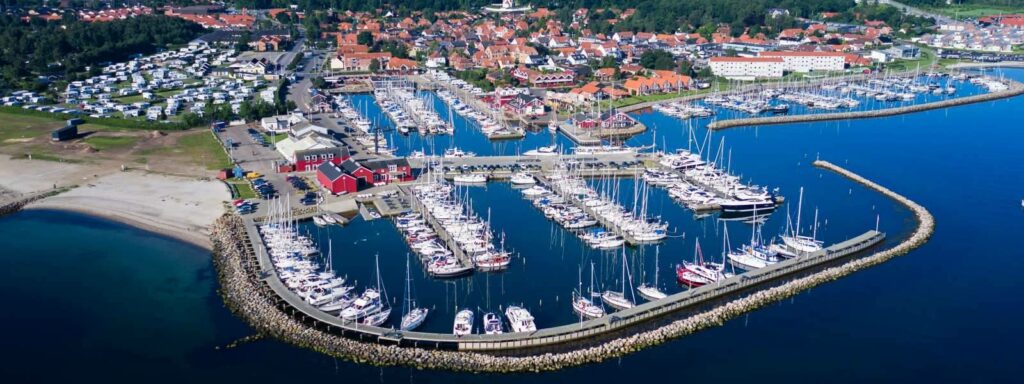 Foto eines modernen dänischen Yachthafens