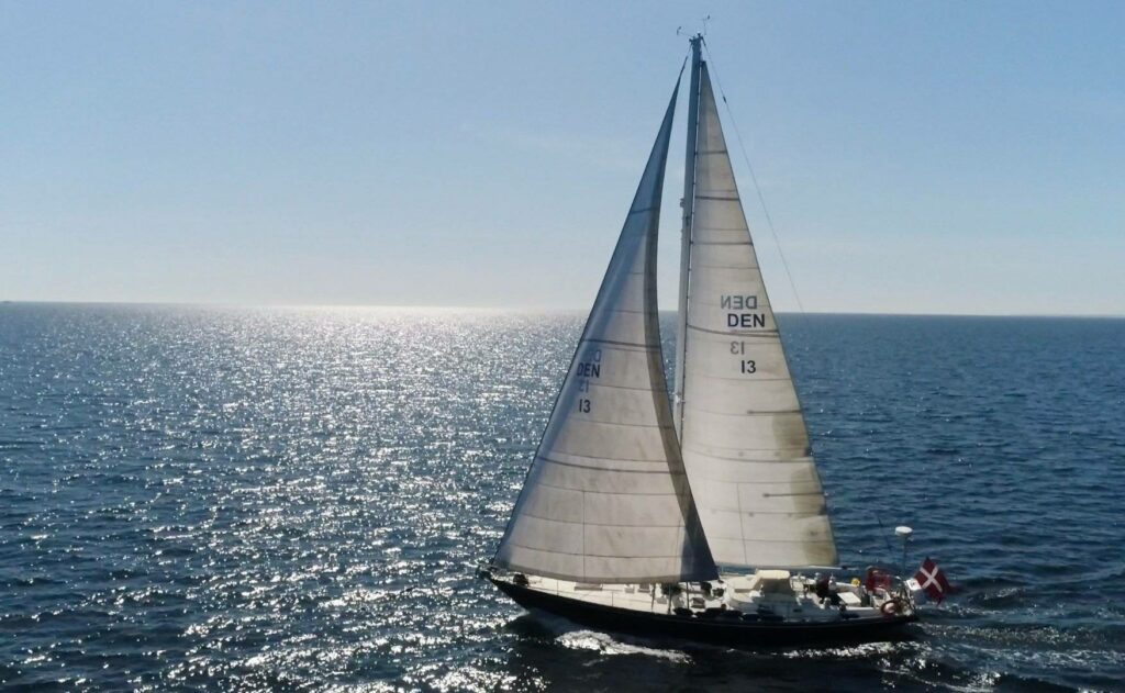 Segeln vor herrlichstem Sonnenschein im Segelrevier dänische Südsee