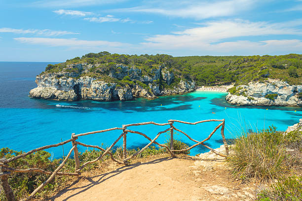 Segeln Sie zur Bucht Cala Macarella und genießen Sie die einzigartige Atmosphäre.